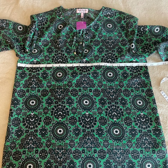 Juicy Couture Tie Front Floral Blouse - Size 4 - Picture 7 of 10
